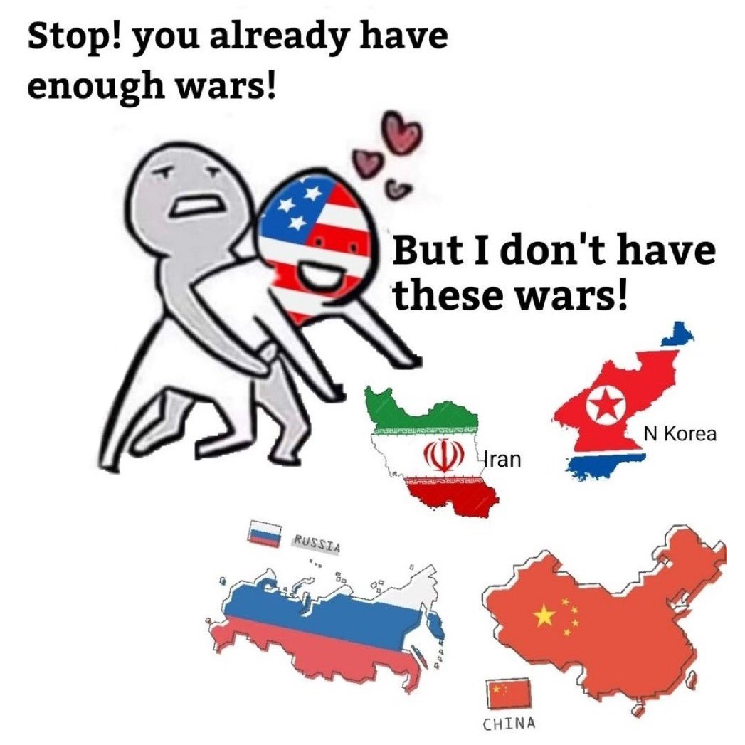 But I don't have these wars...